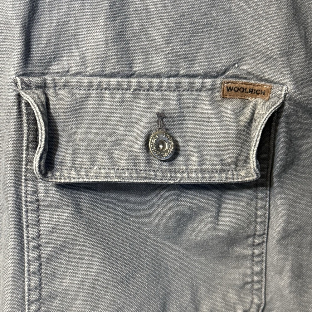 Woolrich Jacket Mens‎ XXL Gray Sherpa Lined Chore Coat Workwear Corduroy Collar - Picture 5 of 13